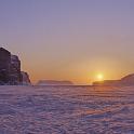Sunrise, Scott Island, 
Gibbs/Clark Fjord, Baffin Island, Nunavut, 
2000